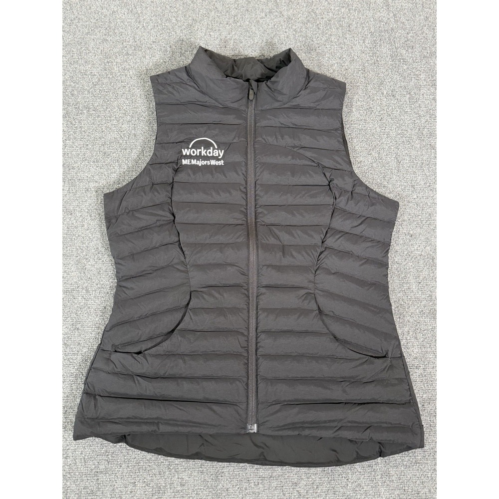 Lululemon Down Pack It Down Vest Black Women's Size 10 Puffer Embroidered‎ Logo